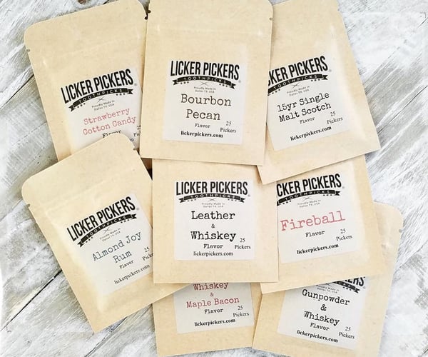 Licker Pickers Toothpics בטעם וויסקי