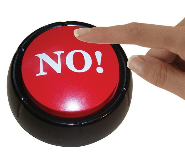 האדום הגדול NO! כפתור